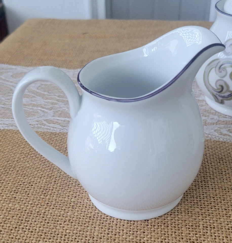 Crema de porcelana Sugar Cirlum, azúcar con tapa, juego de sal y pimienta de Noble Excellence Foto 4 de 4