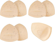 Waterproof Swimsuit Bra Inserts Pads 3 Pairs Removable Bathing Suit Insert Bikin