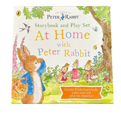 Zu Hause mit Peter Rabbit Geschichtenbuch & Spielset - 8 Brettbücher - Beatrix Potter