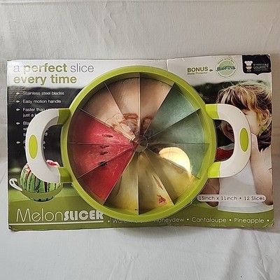NEW! MELON SLICER - SLICE CUTTER - WATERMELON-CANTALOUPE-HONEYDEW-PINEAPPLE - LG