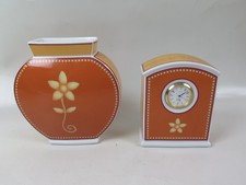 Hutschenreuther Maria Theresia Vase Alfabia & Tischuhr Medley Alfabia Porzellan