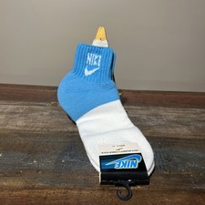 Vintage Nike Socks 80s New   Columbia Blue Original Deadstock White Ankle White