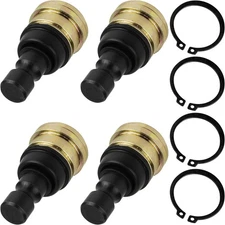 Caltric 4 Front Suspension Lower and Upper Ball Joint Compatible With Polaris