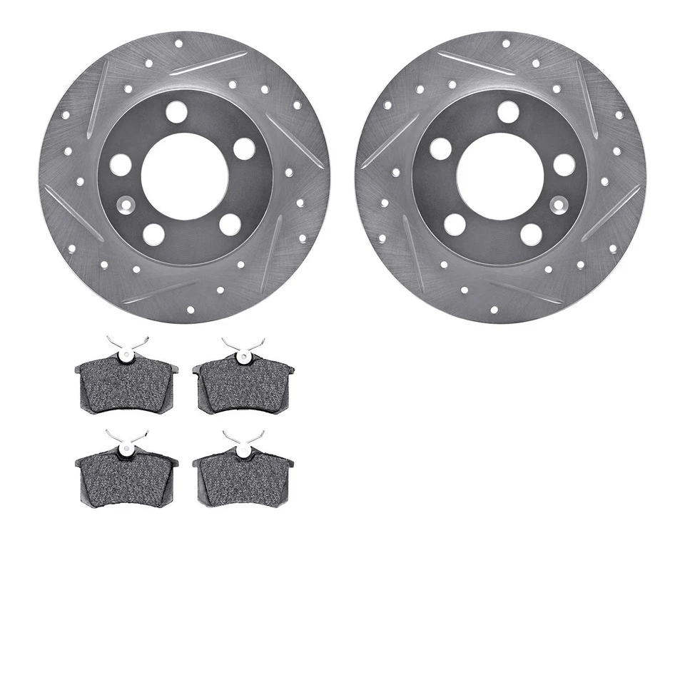 For Volkswagen Polo 05-14 Brake Kit eLINE Series Drilled & Slotted Rear Brake - Изображение 2 из 4