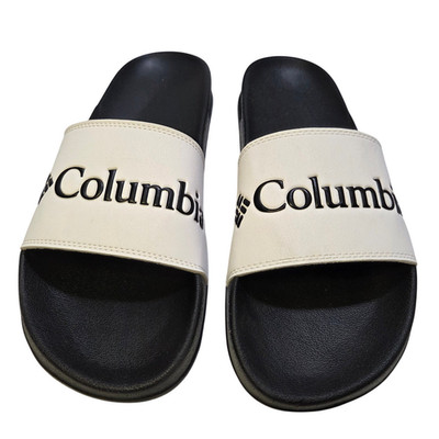 Columbia Hood River Sport Slide Black with White Band M Size 10 NWOT