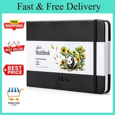 ALKALO Square Sketchbook for Drawing, 120 Pages Sketch Book, 122LB/180GSM Th...