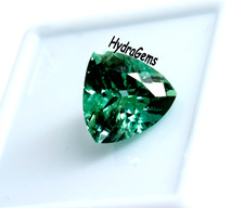 Natural Green Tourmaline Trillion Cut Loose Gemstone 3.25Ct for Ring Making Gift