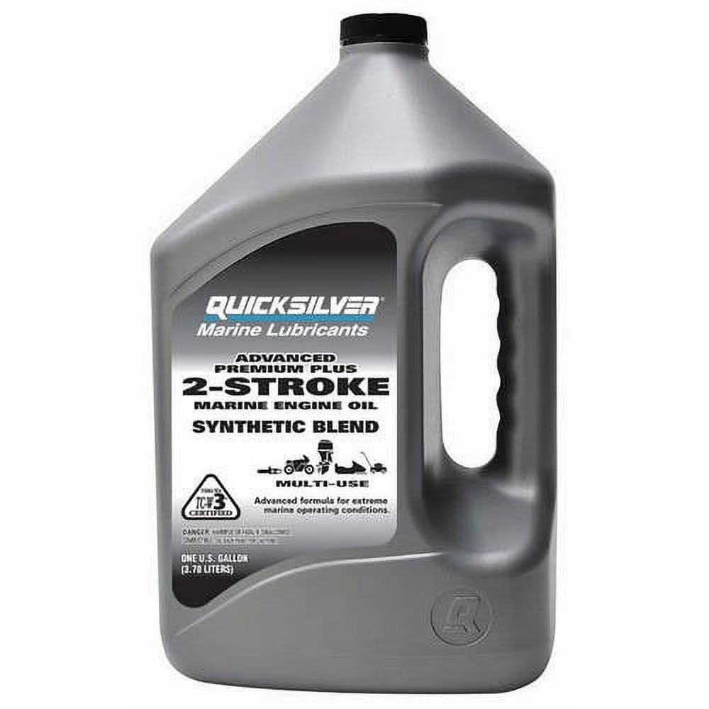 Synthetic Blend 2-Cycle Outboard Engine Oil for Marine Motors TC-W3 Certified 1