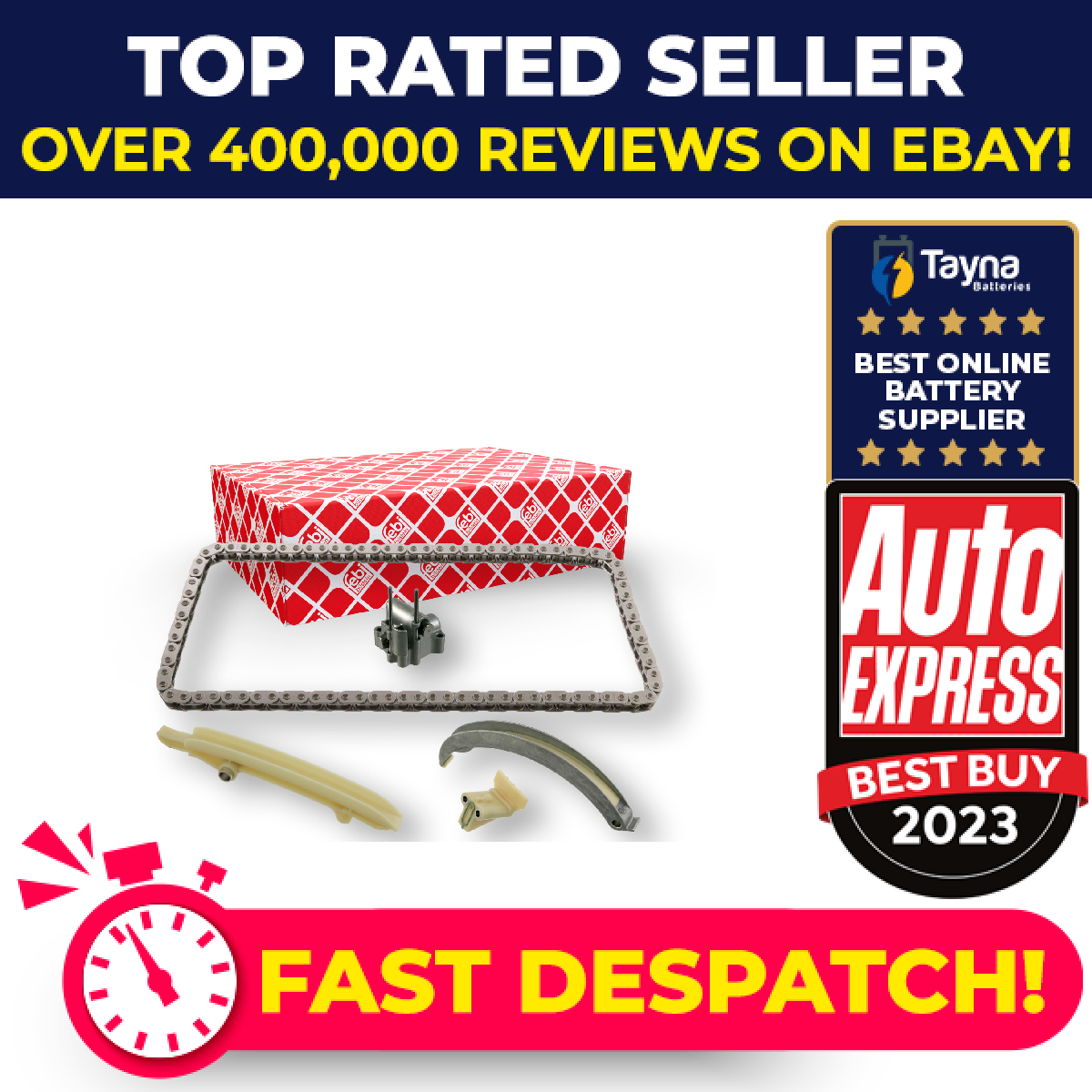 Timing Chain Kit fits BMW 330D E46 3.0D 99 to 05 11312248728 11312248728S2 Febi