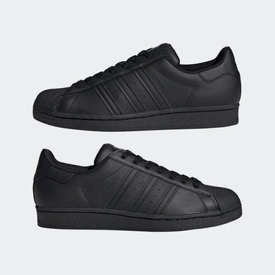 Adidas Originals Mens Superstar Black Sneakers Casual Shoes Footwear EG4957 NEW