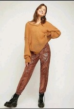 Free People Women's Joggers Size Xs Gold Sequin