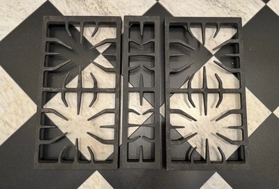 A set of 3  American Range  Cast Iron Grill Grates for 30 Inch Gas Stove Models