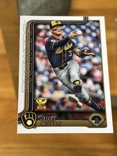 2025 Topps Series 1 #165 Joey Ortiz Milwaukee Brewers Baseball Card