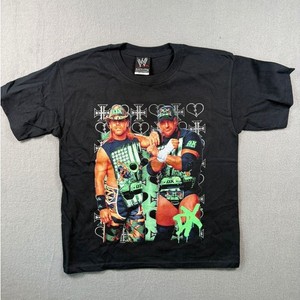 WWE DX Youth T-Shirt – Triple H & Shawn Michaels Black (Tag 6-8, Fits Youth M)