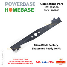 Powerbase Y0JZ-SP03-4640ZA Replacement Lawnmower Cutting Blade 46 cm  FAST POST