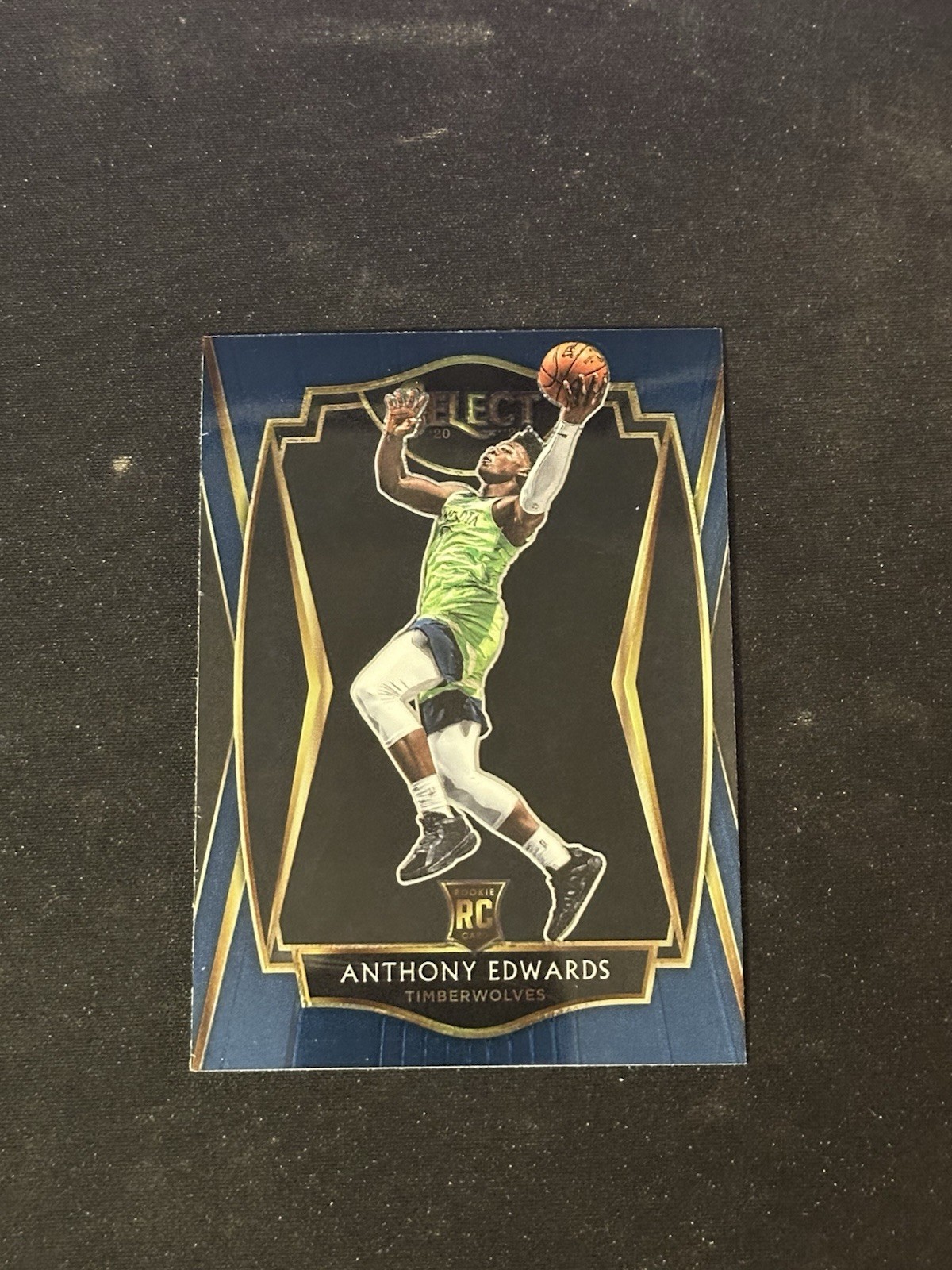 2020-21 Panini Select - Premier Level Anthony Edwards #169 Blue Prizm (RC)