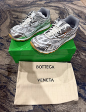 Bottega Veneta Silver White Orbit Sneakers Gum Sole Size EU 44