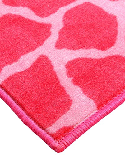 Giraffe Print Area Rug, Animal Print Pattern Mat, Pet-Friendly Indoor Carpet,... - Picture 8 of 8