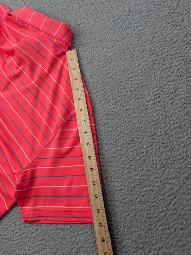 Under Armour Polo Shirt Mens Medium Performance Stripe 2.0 Golf Stretch - Picture 13 of 16