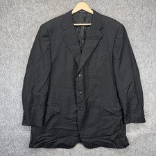 Ermenegildo Zegna Neiman Marcus Blazer Suit Jacket Black 100 Wool EU 58R US 48R