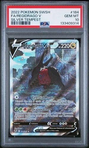 Pokemon TCG Regidrago V 184/195 Silver Tempest! PSA 10! #4