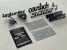 Lamborghini Countach - 5000 S - Complete Car Badge Set