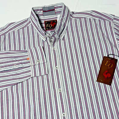 NWT Equilibrio EQ Rooster Men's Long Sleeve Shirt  Size 2XL