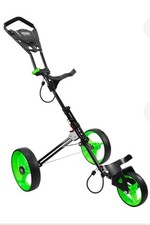 Golf Rover II Golf Push Cart, Gray, 3-Wheel