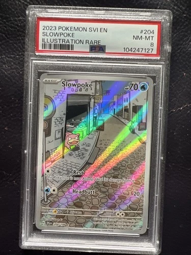 Slowpoke 204/198 - PSA 8 GRADED - 2023 Pokemon SV01: Scarlet & Violet Base Set