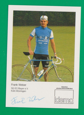 CYCLING cycling card FRANK WEBER team BAYER KOL WORRINGEN signed