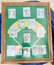 23 x 19 Vintage Baseball Karten Vitrine Wandhalterung Sport Erinnerungsstücke Lesen