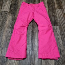 Burton Girls Dry Ride Ski Snowboard Pink Snow Pants Size Medium Room To Grow