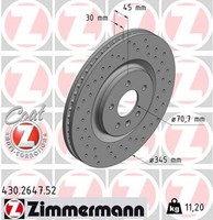 2X Zimmermann Bremsscheibe Sport Z 430.2647.52 FüR Opel Insignia Z18 Sports Gsi