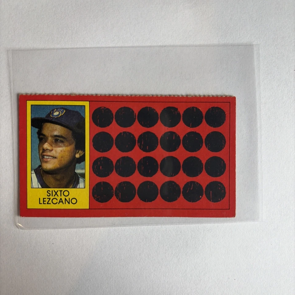 1981 Topps Baseball Scratch-Off - Sixto Lezcano #45 Separated Baseball Hat Offer - Image 2 of 3