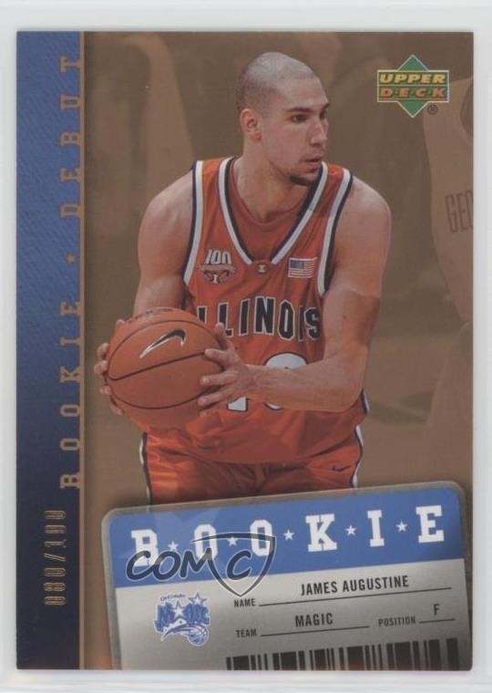2006-07 Upper Deck Rookie Debut Bronze 80/100 James Augustine #150 RC 1e15
