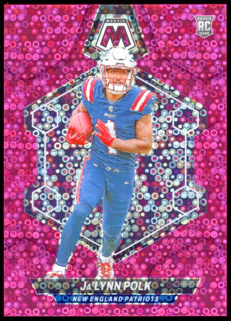 2024 Panini Mosaic #337 Ja'Lynn Polk Pink No Huddle RC 1/20