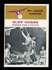1961-62 Fleer Basketball # 53 Cliff Hagan In-Action (IA) NM-MT HOF *SHARP*