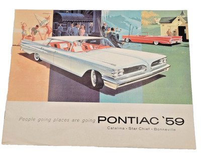 1959 Pontiac Vintage Car Sales Brochure Catalog - Bonneville Catalina Star Chief