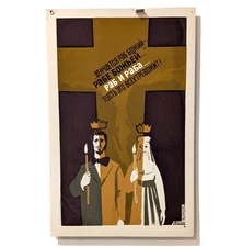 Soviet Anti-Religious Poster _ Atheistic ART _ The wedding ceremony is a scam!