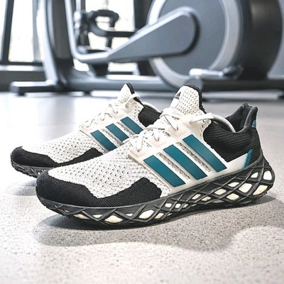 Adidas Ultra Boost Web DNA White Black Green Men s Size 11.5 US Shoes GX1593