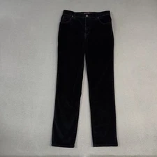 Gloria Vanderbilt Courdory Pants Women's 6 Black Amanda Straight Stretch Cotton