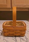 Longaberger 2001 Sugar & Spice Basket 5.5”x5.5”x3” With liner and protector MINT — photo 6