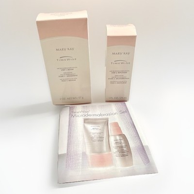 Mary Kay TimeWise Microdermabrasion Set Step 1 Refine 2 oz Step 2 Replenish 1 oz