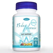 15 Day Cleanse Gut Support 1 Pack | Colon Broom, Detox Supplement with Senna,...