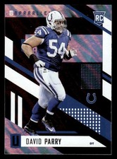 David Parry 2017 Panini Unparalleled Mega Moon Lava RC #65 Colts ESE