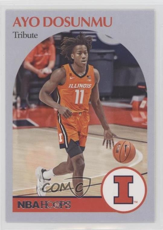 2021-22 Panini Chronicles Draft Picks Hoops Retro Ayo Dosunmu #69 1i3m