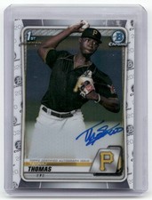2020 Bowman Chrome #CPA-TT Tahnaj Thomas Prospect Autographs