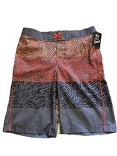 Art Class Adjustable Waist Board Shorts Swim Trunks  Inside Netting Size 16  NWT