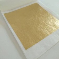 100 x Blattgold 24 Karat ca. 45mm x 45mm beste Qualität aus Thailand