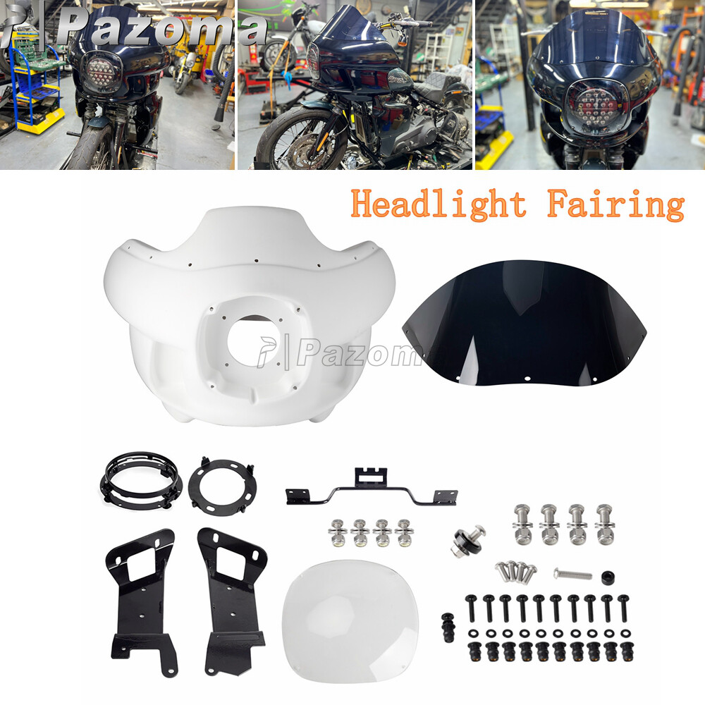 White Fairing & Mount Kit For Harley Softail Heritage